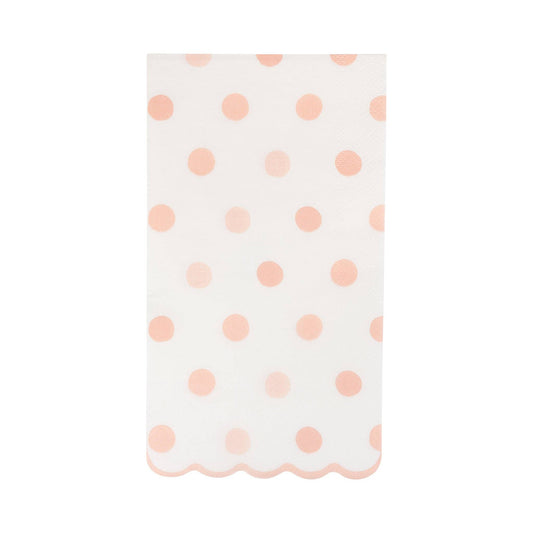 BABY PINK POLKA DOT DINNER NAPKIN