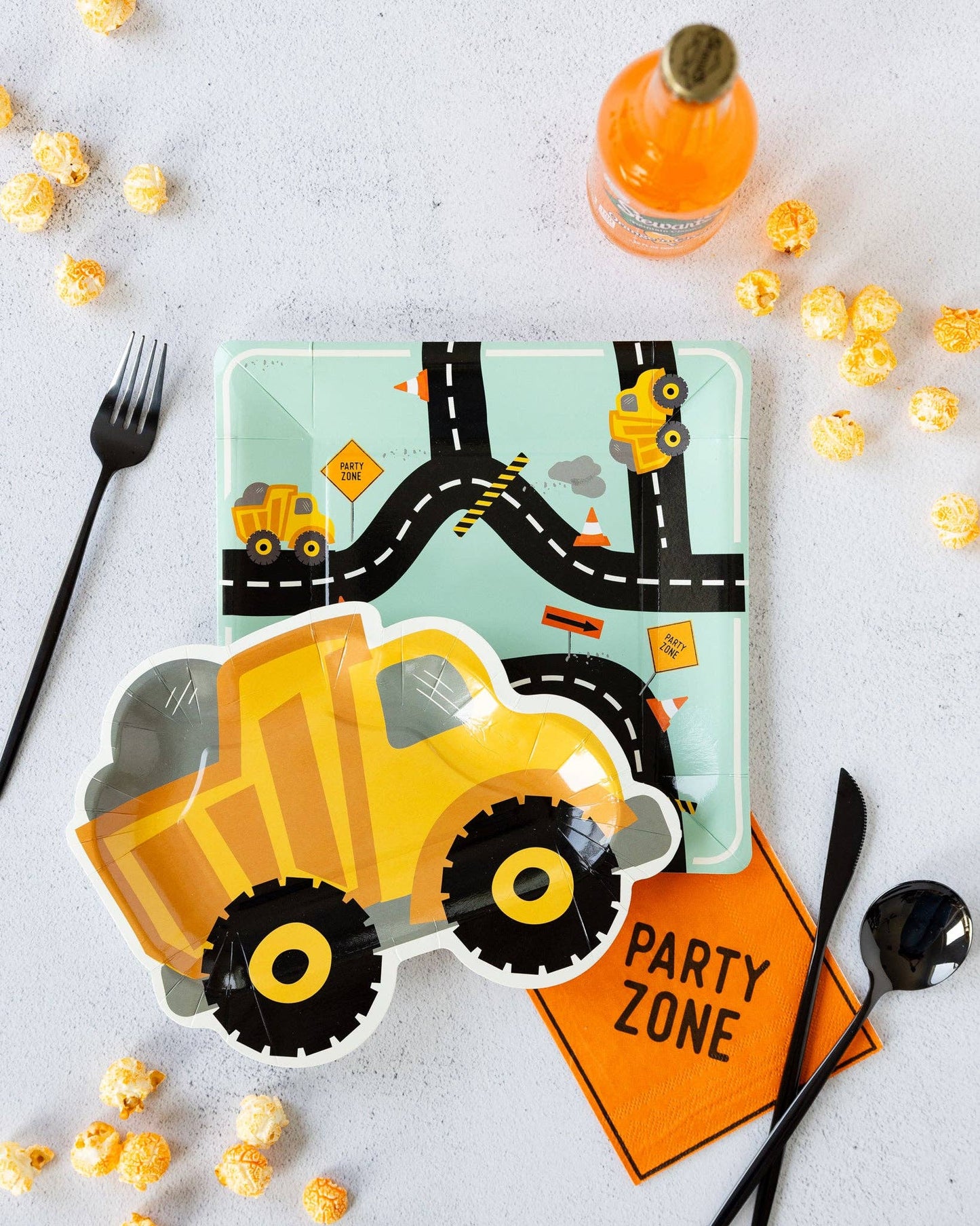 CONSTRUCTION SIGN PAPER COCKTAIL NAPKIN 🚧