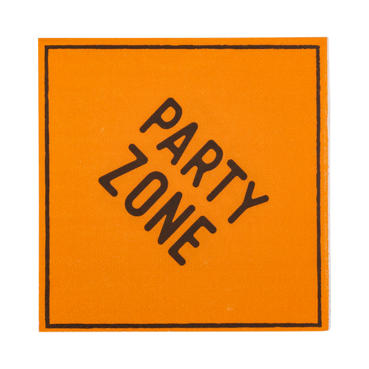 CONSTRUCTION SIGN PAPER COCKTAIL NAPKIN 🚧