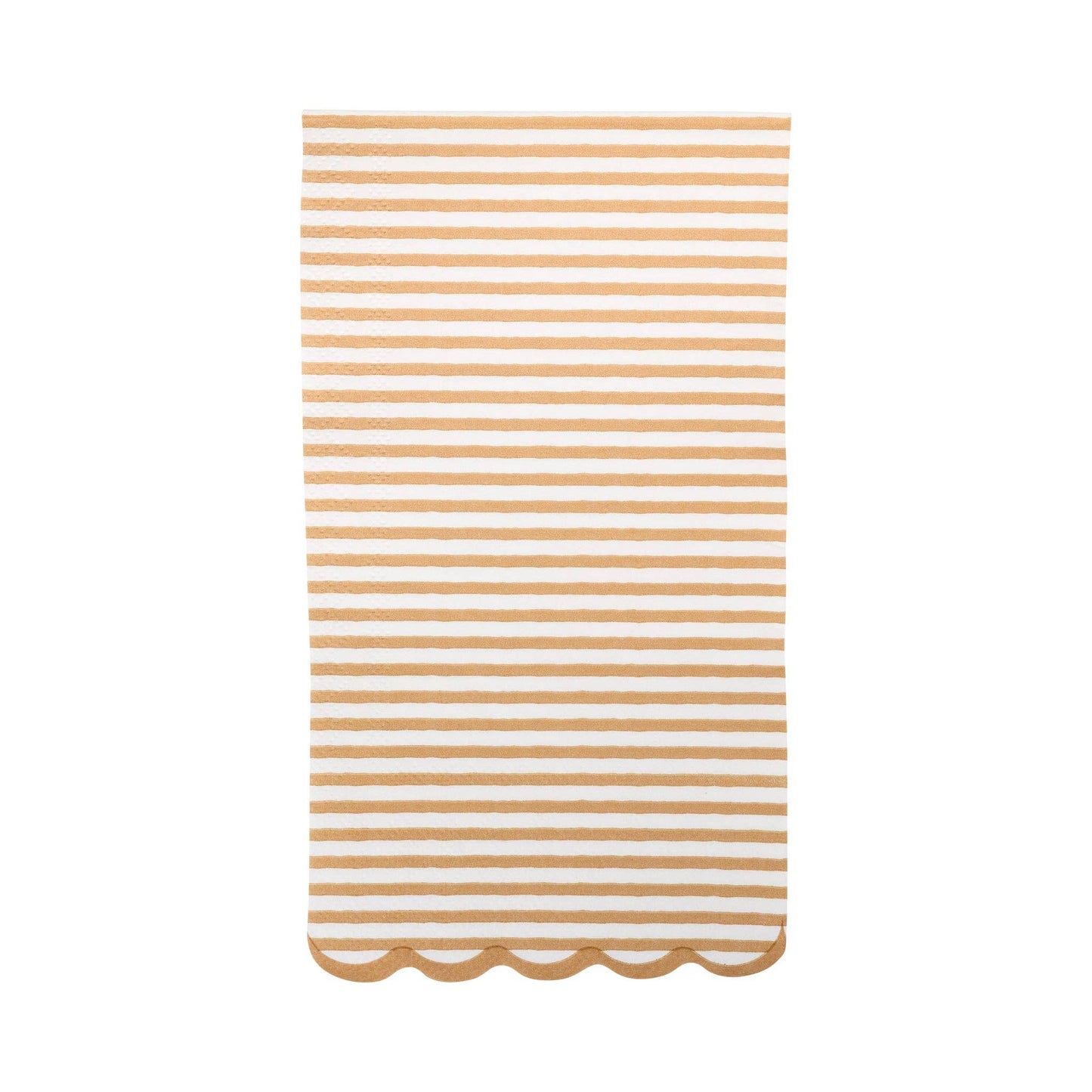TAN STRIPED DINNER NAPKIN