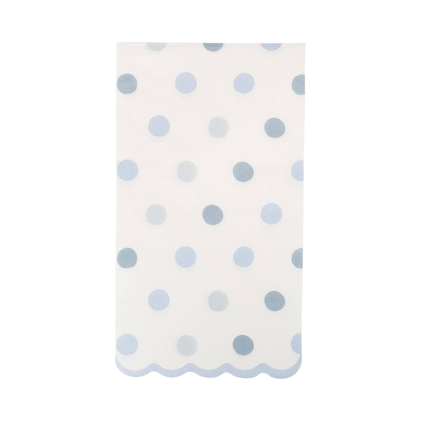 BABY BLUE POLKA DOT DINNER NAPKIN