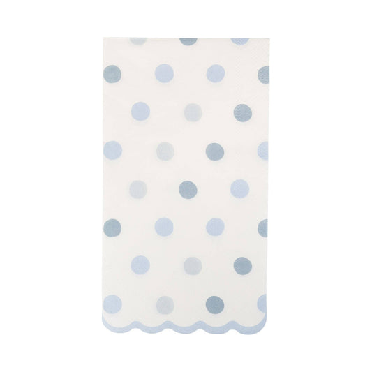 BABY BLUE POLKA DOT DINNER NAPKIN