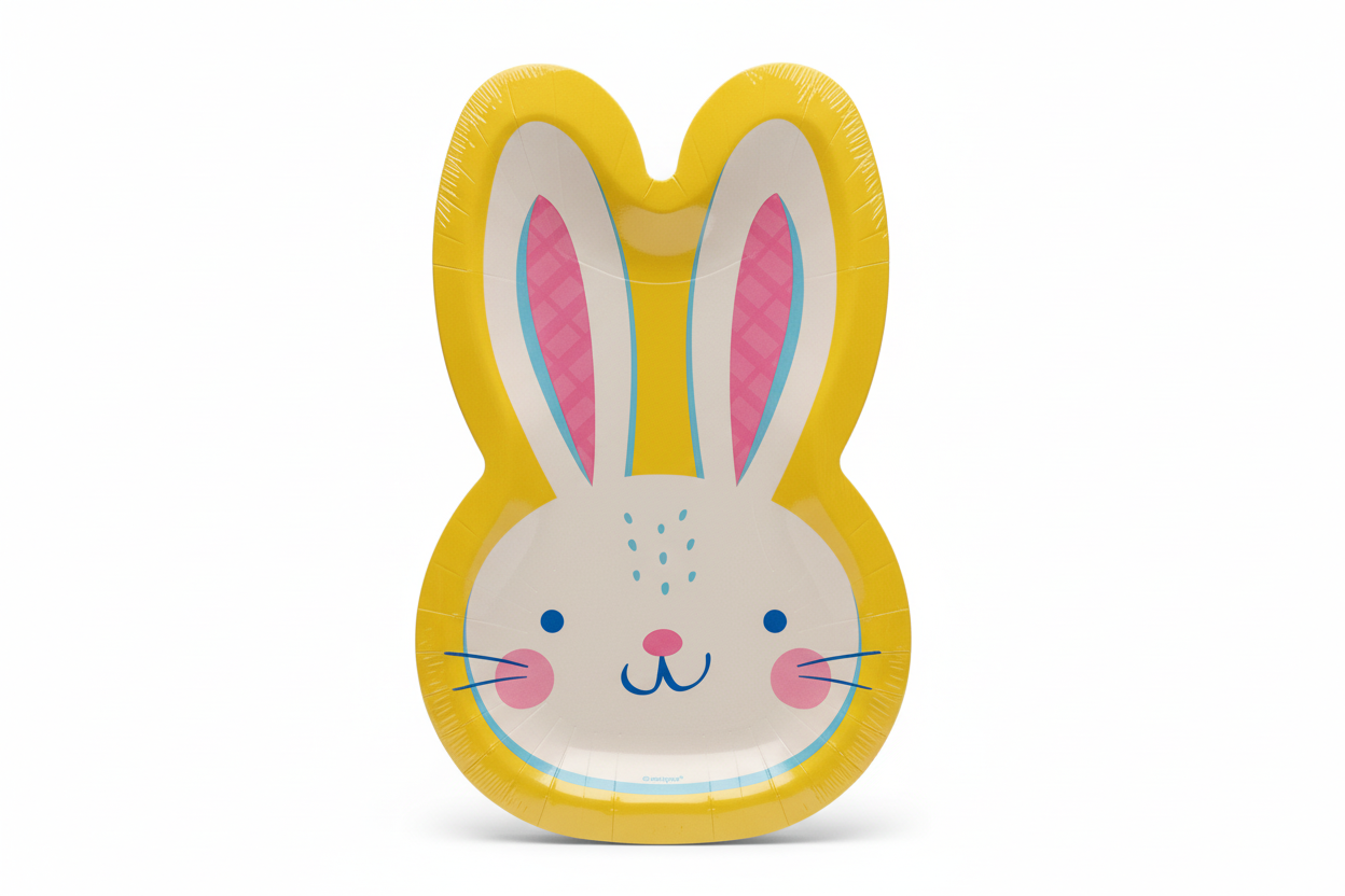EASTER BUNNY SHAPED PLATE