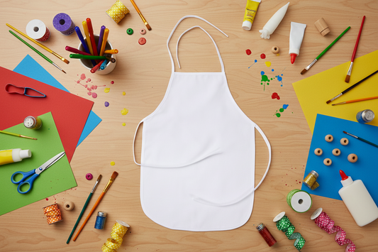 Kids DIY Apron Decorating 🎨🖌️