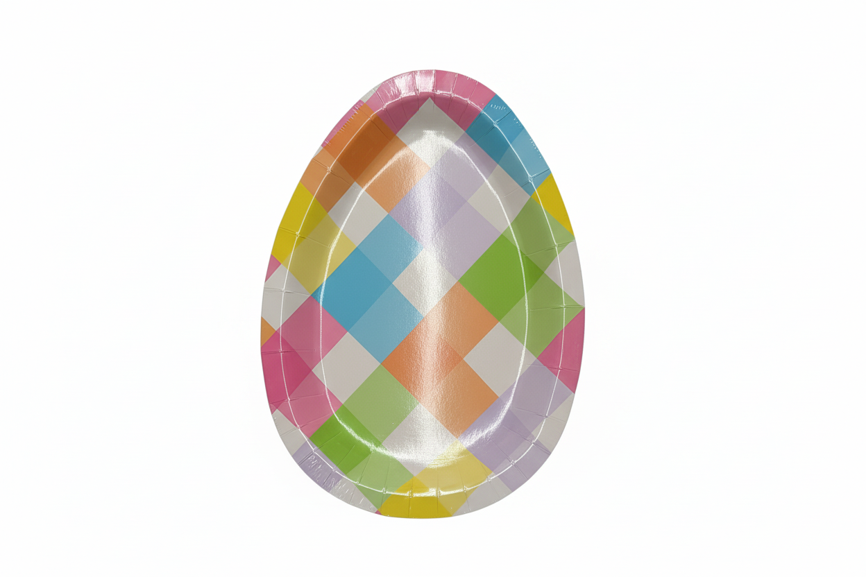 EASTER EGG SHAPED PLATE
